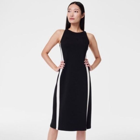 Spanx Air Essentials Side Stripe Dress New! - Picture 1 of 14